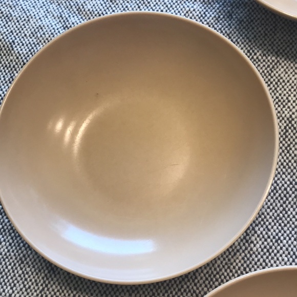 Vintage Oneida Melmac Berry Bowls Tan Beige S/7 - Picture 6 of 10